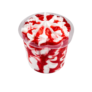 Vasitos de nata y fresa