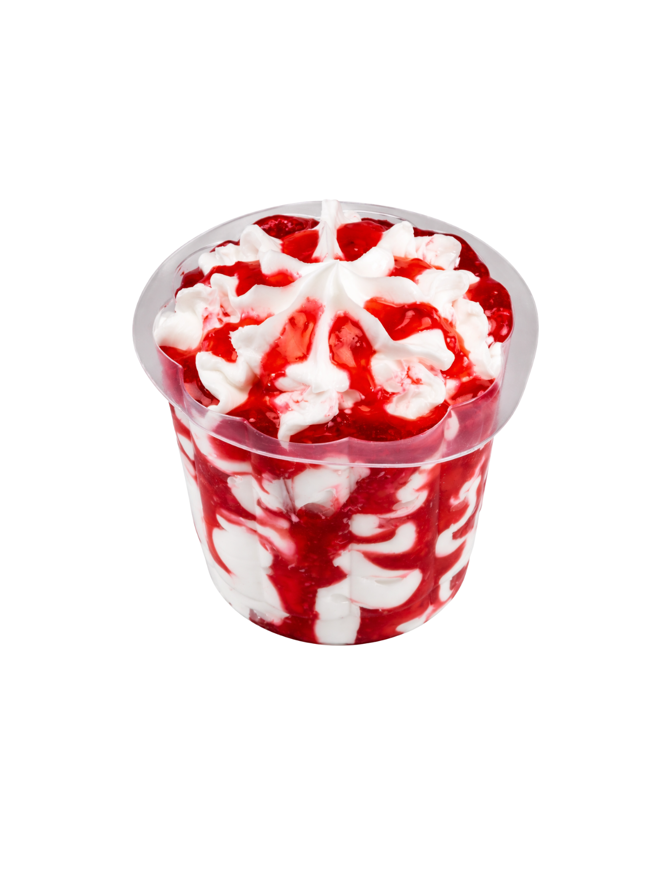 Vasitos de nata y fresa