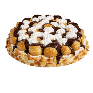 Tarta de profiteroles